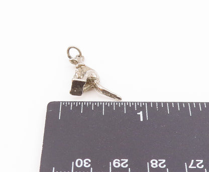 925 Sterling Silver Vintage Kangaroo With Baby In Pouch Charm Pendant PT21734