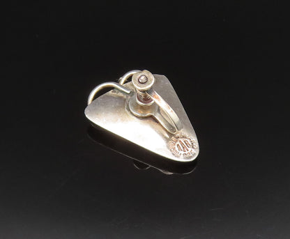 ANTONIO REINA 925 Silver  Vintage Modernist Screw Back Earrings  EG11820