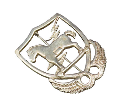 925 Sterling Silver  Vintage Horse & Lightning Cutout Brooch Pin  BP10003