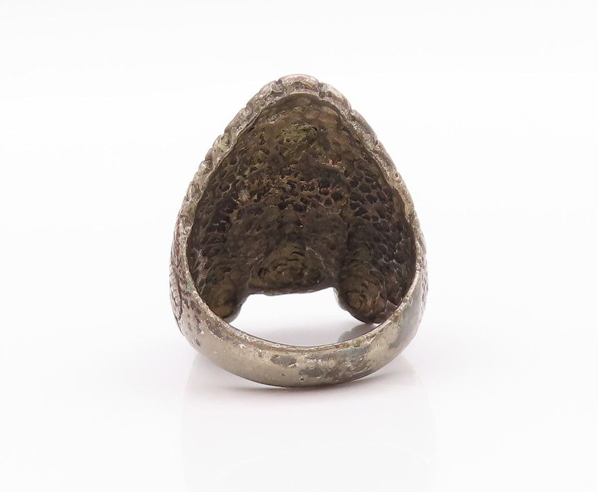 925 Sterling Silver Vintage Ring G&S Native American Warrior  Sz 7  RG32457