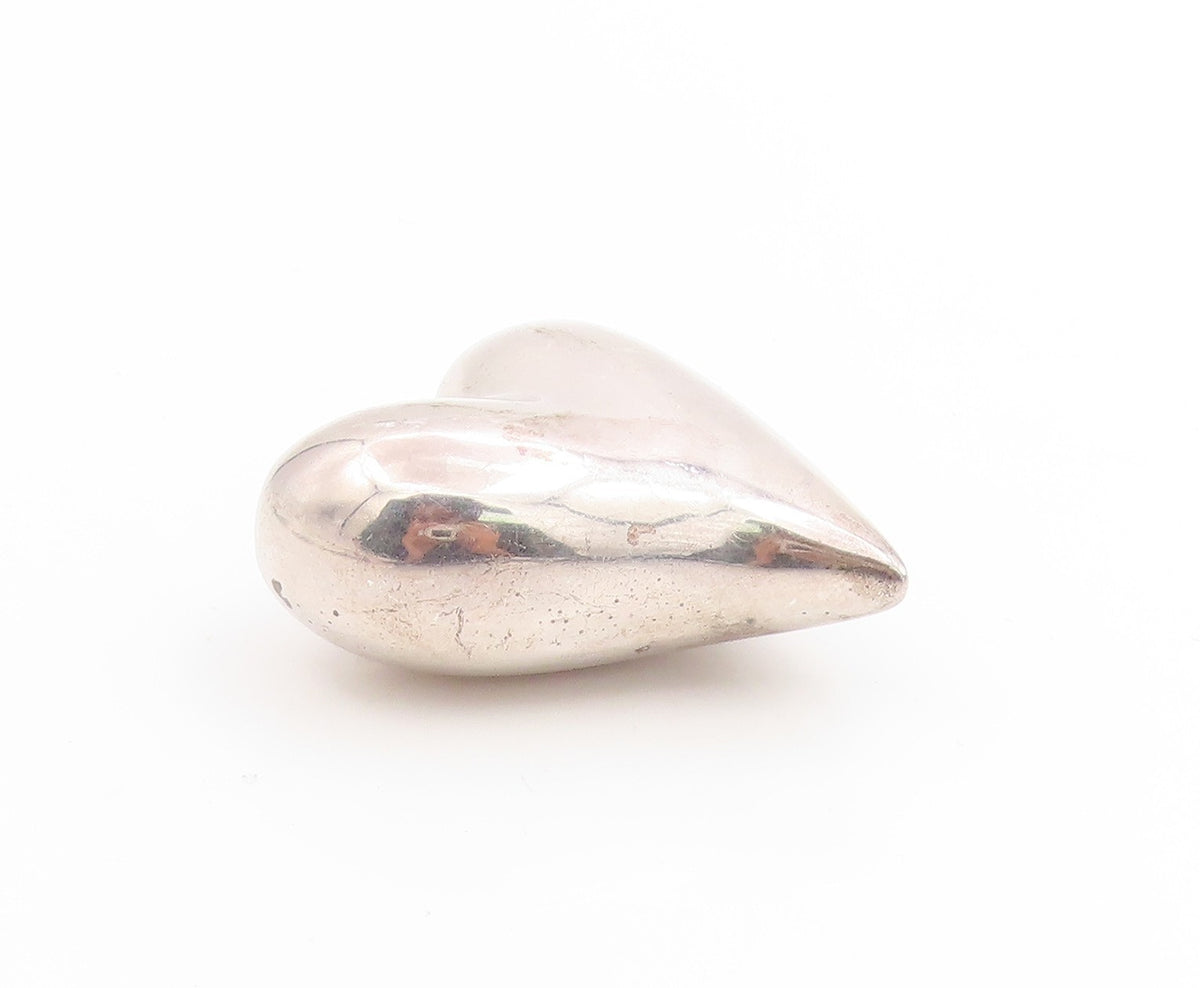 925 Sterling Silver Vintage Pendant PAT AIRESS Stretched Love Heart  PT25253
