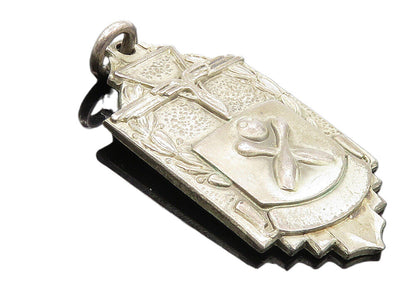 925 Sterling Silver  Vintage Oxidized Bowling Pins Sports Drop Pendant  PT7663
