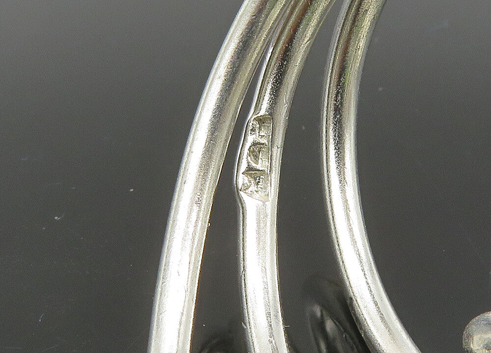 925 Sterling Silver  Vintage Shiny Split Swirl Band Ring Sz 7.5  RG21770