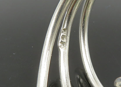 925 Sterling Silver  Vintage Shiny Split Swirl Band Ring Sz 7.5  RG21770