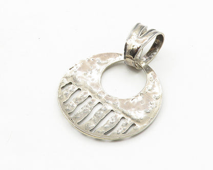 SILPADA 925 Sterling Silver  Vintage Shiny Hammered Round Drop Pendant  PT8122