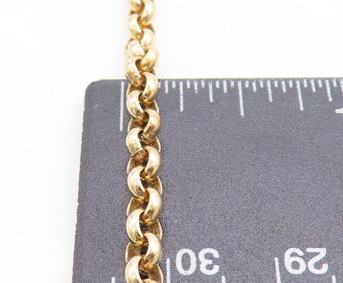 ROSS SIMON 925 Silver  Shiny Gold Plated Round Link Chain Necklace  NE1573