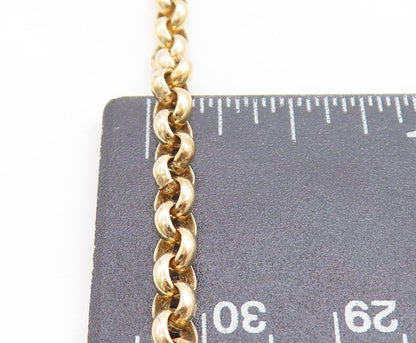 ROSS SIMON 925 Silver  Shiny Gold Plated Round Link Chain Necklace  NE1573