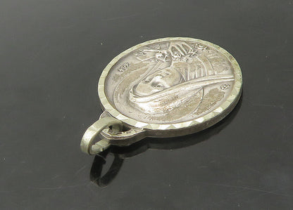 925 Sterling Silver  Vintage Saint Theresa Basilica Souvenir Pendant  PT18107