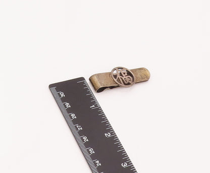 925 Sterling Silver  Vintage Fortune Carved In Chinese Tie Pin  TR3484