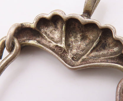 925 Sterling Silver  Vintage Happy Birthday Aunt & Mother Pendant  PT16733