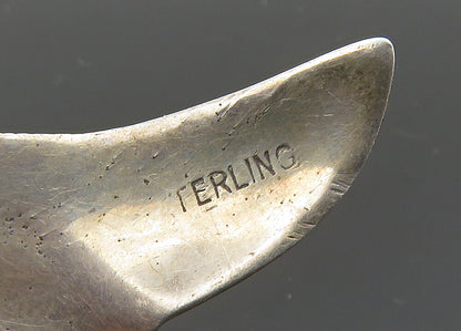 925 Sterling Silver  Vintage Antique Hummingbird Motif Brooch Pin  BP8352