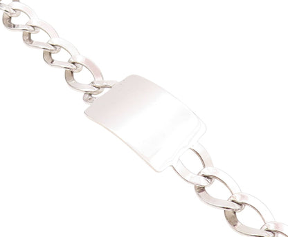 925 Sterling Silver Vintage Bracelet NAPIER Rectangle Plate Curb Links  BT11097