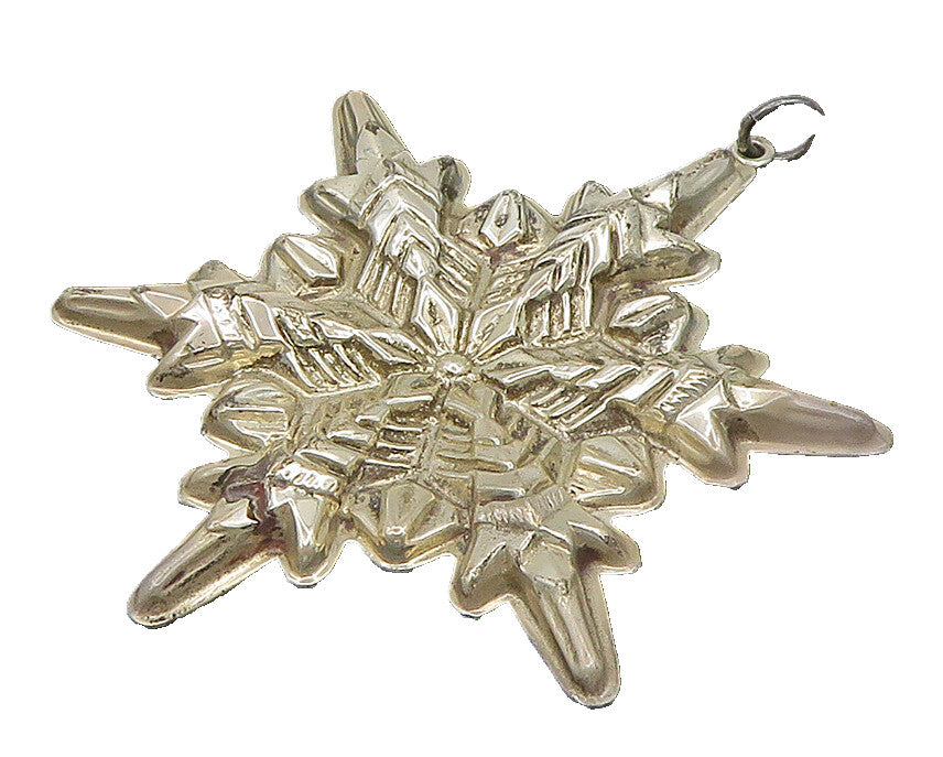 GORHAM 925 Sterling Silver  Vintage Christmas Star Ornament Pendant  PT20058