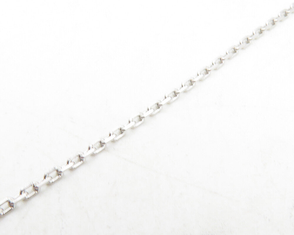 925 Sterling Silver  Shiny Topaz Open Double Love Heart Chain Necklace  NE2041