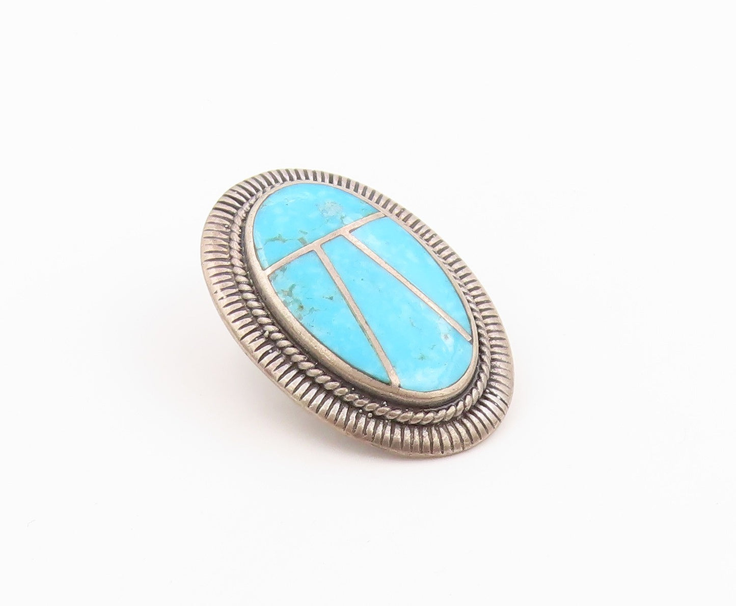 925 Sterling Silver Vintage Earrings NAVAJO Turquoise Single Pieces  EG14293