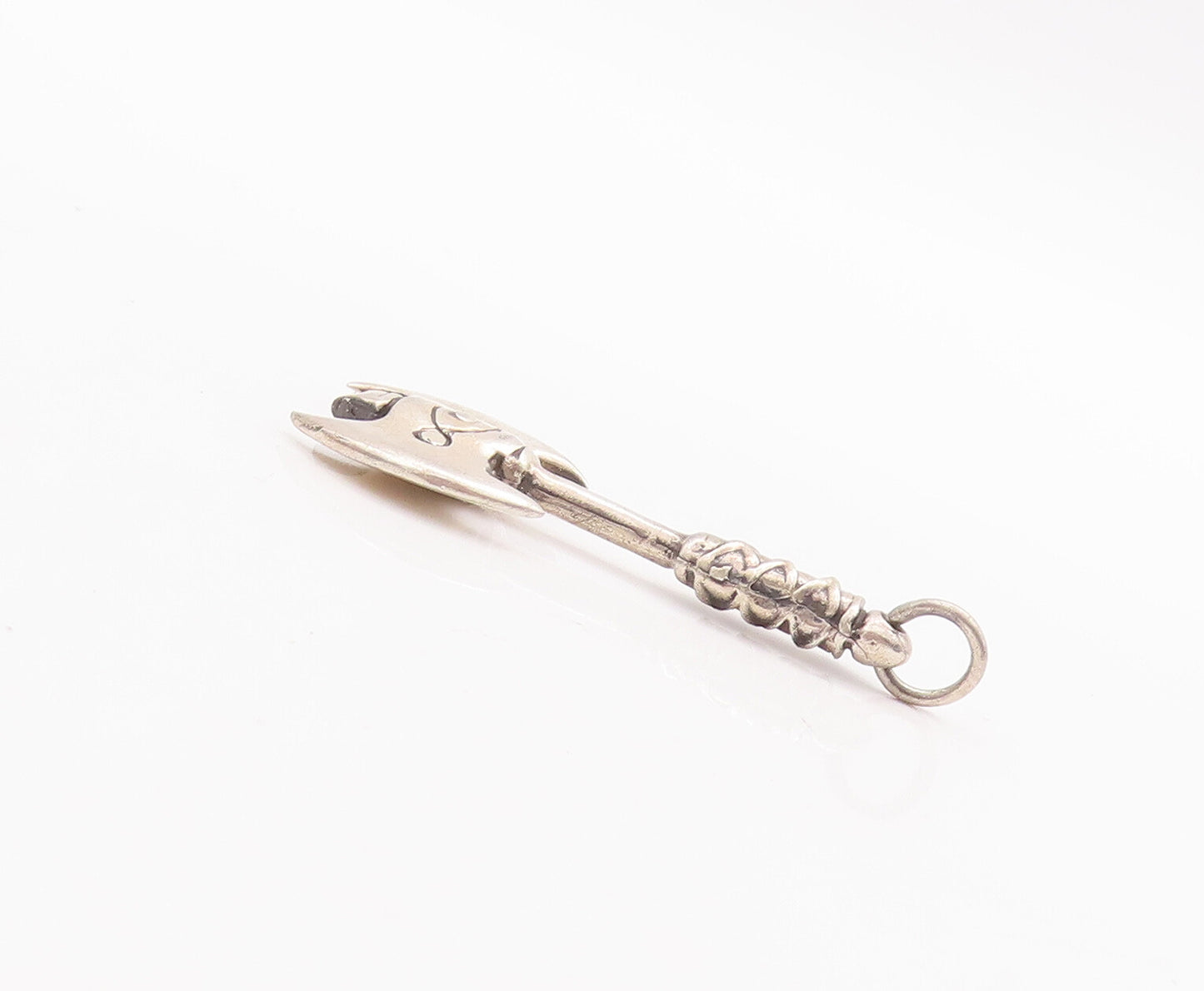 925 Sterling Silver Vintage Pendant Solid Carved Axe Warrior Pendent  PT23280