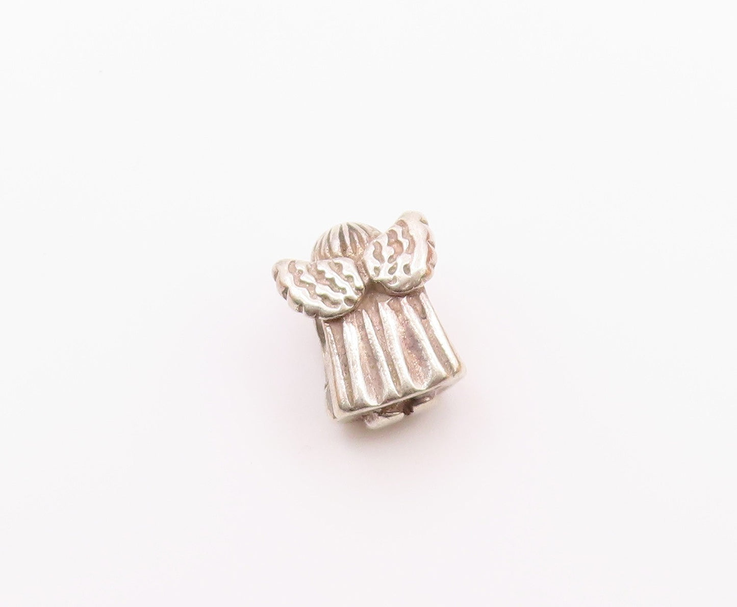 PANDORA 925 Sterling Silver  Vintage Shiny Petite Angel Slide Pendant  PT18577