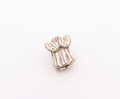 PANDORA 925 Sterling Silver  Vintage Shiny Petite Angel Slide Pendant  PT18577
