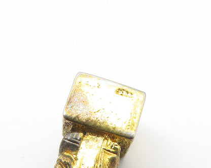 KINNEY 925 Sterling Silver  Vintage Petite Statue Drop Pendant  PT8664