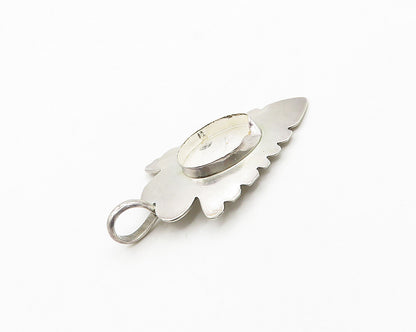 VHC NAVAJO 925 Sterling Silver  Vintage Shiny Arrow Head Motif Pendant PT15470