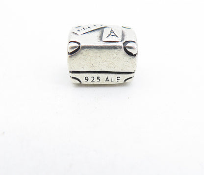 PANDORA 925 Sterling Silver  Vintage Petite Suitcase Slide Pendant  PT5393