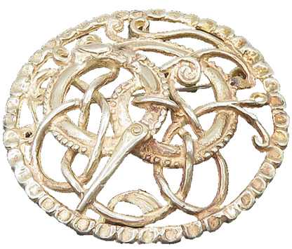 CARL BRUMBERG HANSEN 925 Silver  Vintage Knotted Animal Brooch Pin  BP9379