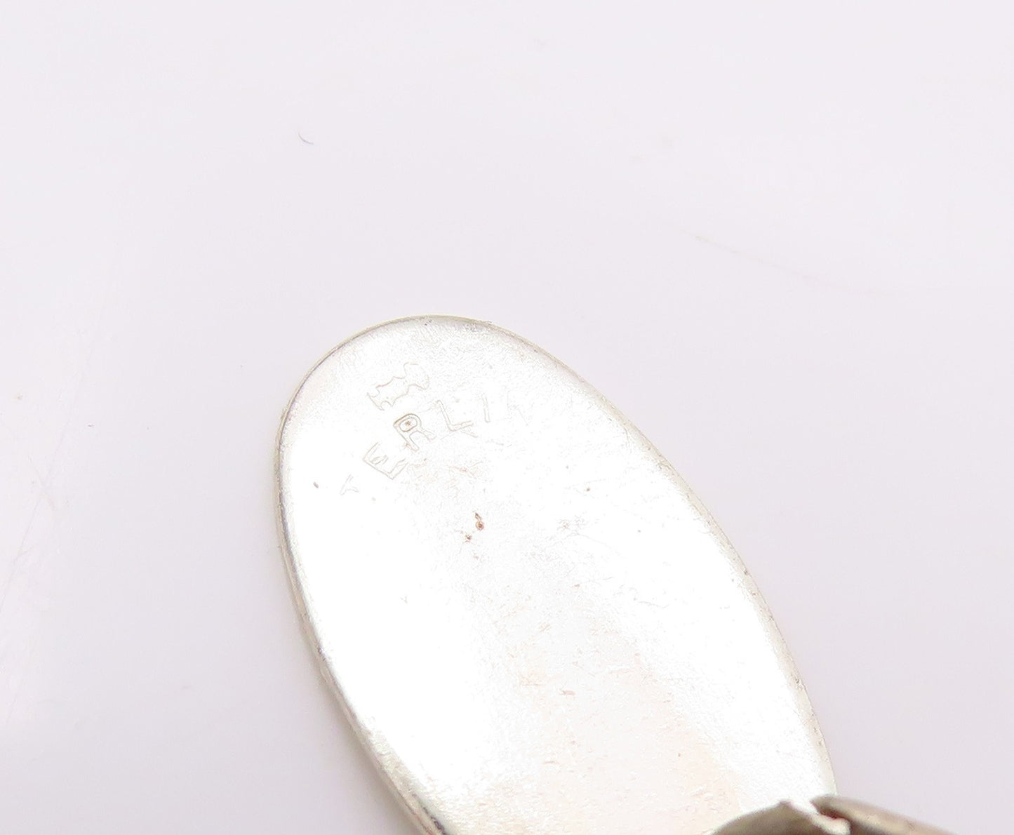 925 Sterling Silver Vintage Pendant Etched Spiral Conch Seashell Charm  PT26023