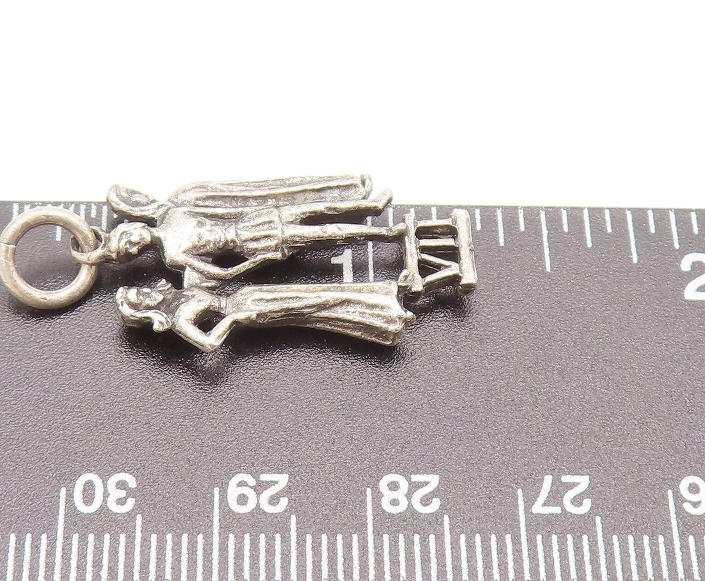 925 Sterling Silver  Vintage Ancient Rome Greek  People Pendant  PT22344