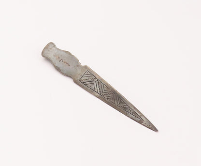 WELSCH 925 Sterling Silver  Vintage Ancient Egyptian Carved Mail Opener TR3518