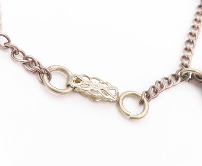 925 Sterling Silver Vintage Bracelet Antique Dangling Bermuda Map  BT11137