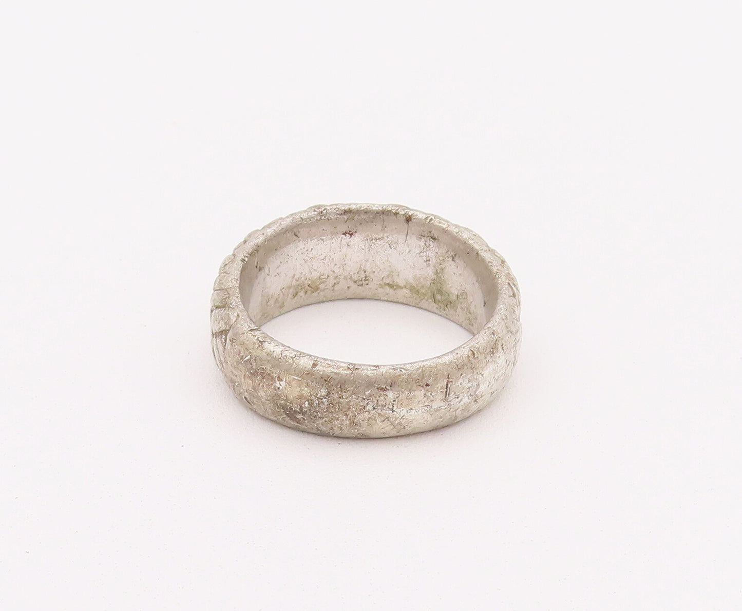 925 Sterling Silver Vintage Ring Solid Carved Woven Threads  Sz 10  RG28049