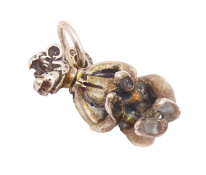 925 Sterling Silver Vintage Pendant DISNEY Carved Goofy From Micky Mouse PT22782