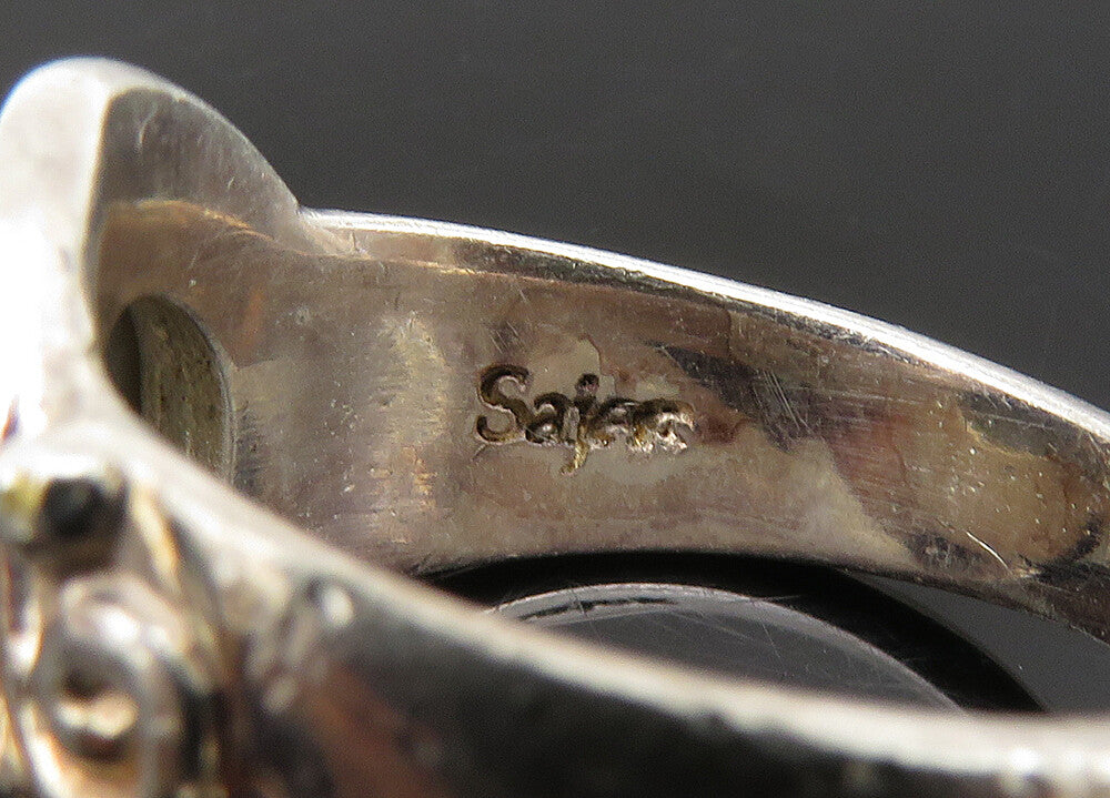 SAJEN 925 Silver  Vintage Purple Druzy Stone Cocktail Ring Sz 7  RG23322