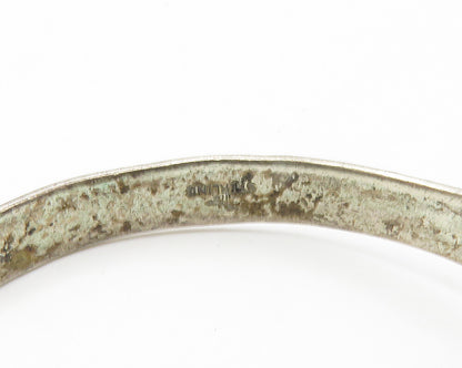 NAVAJO 925 Sterling Silver  Vintage Turquoise Petite Cuff Bracelet  BT5482