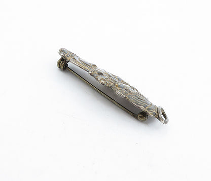 MEXICO 925 Sterling Silver  Vintage Antique Little Girl Brooch Pin  BP1551