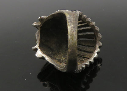 925 Sterling Silver  Vintage Native Chief Head Large Band Ring Sz 11.5 RG21959