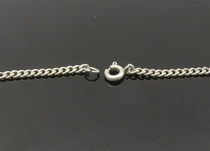 925 Sterling Silver  Vintage Catholic Religious Chain Necklace (OPENS)  NE3650