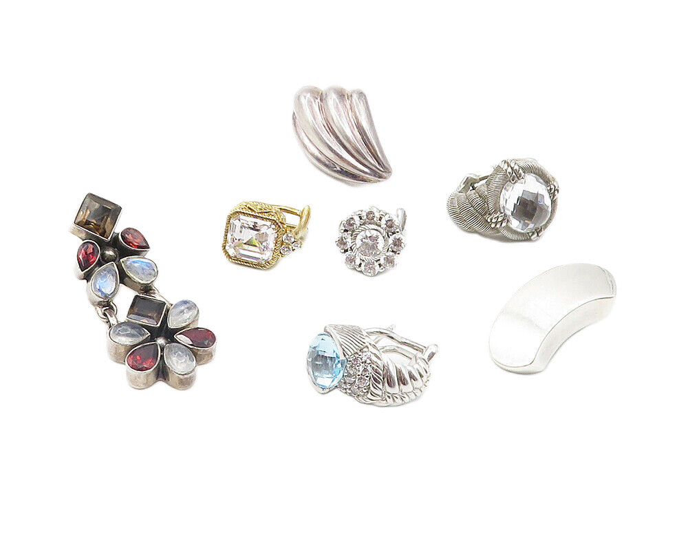 J. RIPKA, C. KRYPELL, N. BUTLER 925 Silver  Lot of Single Earrings  EG5377