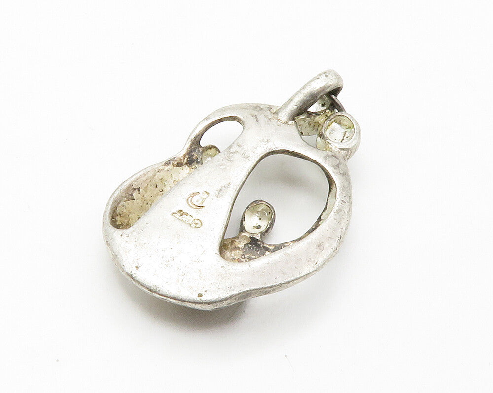 CAROLYN POLLACK RELIOS 925 Silver  Vintage Modernist Family Pendant  PT11219