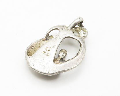 CAROLYN POLLACK RELIOS 925 Silver  Vintage Modernist Family Pendant  PT11219