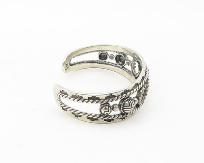 CAROLYN POLLACK RELIOS 925 Silver  Vintage Shiny Twist Cuff Bracelet  BT6784