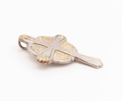 925 Sterling Silver Vintage Pendant GORHAM Antique Religious Cross  PT24250
