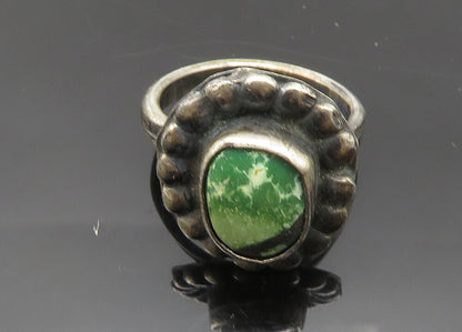 925 Sterling Silver Vintage Antique Jasper Cocktail Ring Sz 5 RG20120