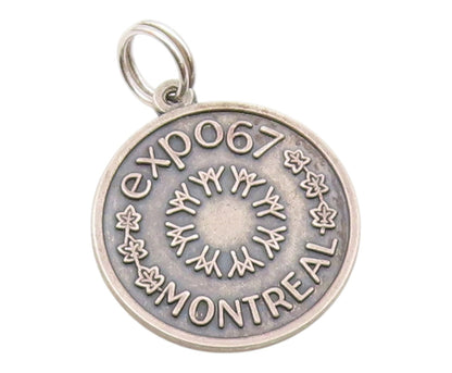 925 Sterling Silver  Vintage Montreal Expo 97 Dark Tone Pendant  PT18936