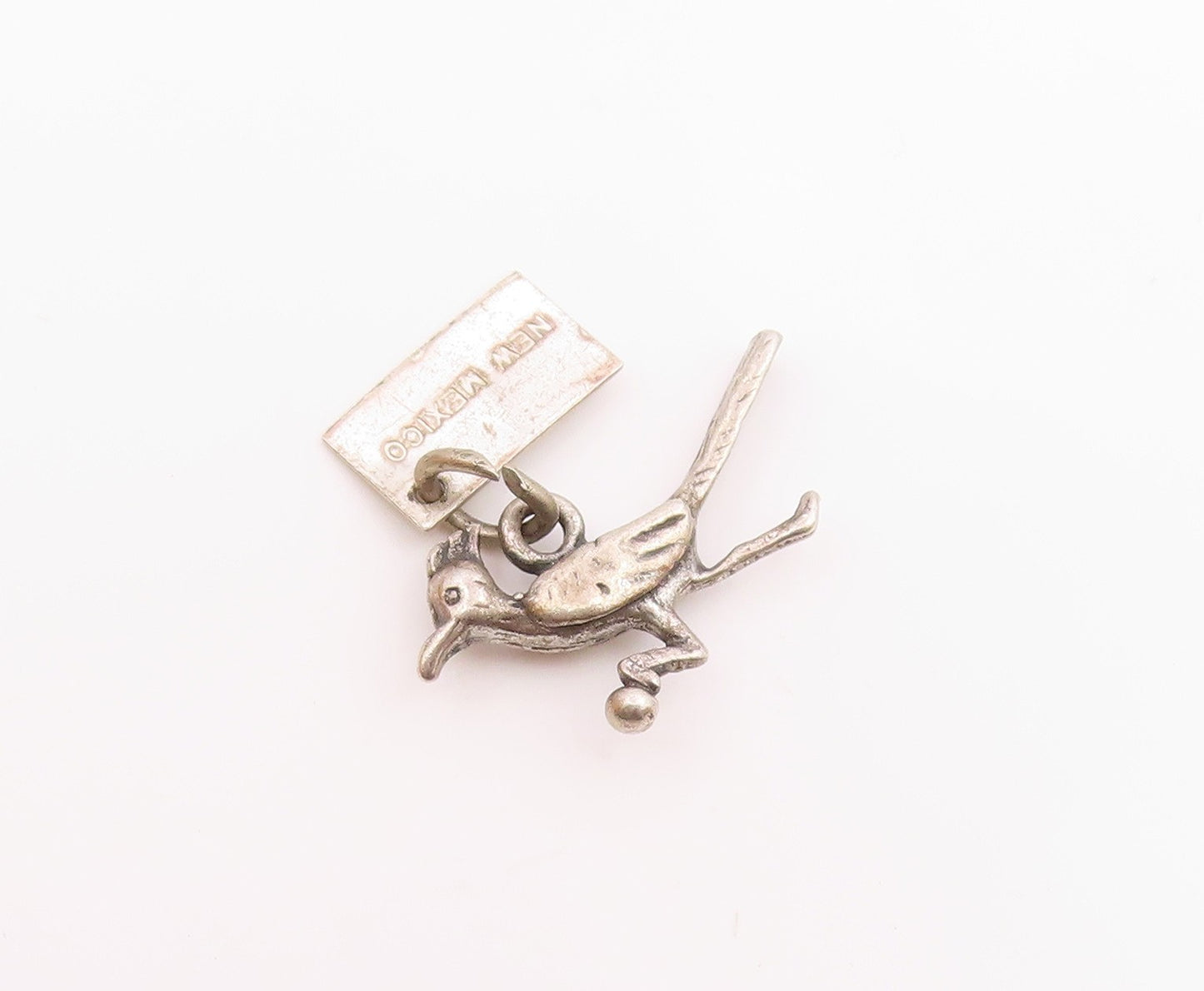 925 Sterling Silver  Vintage Road Runner Bird New Mexico Pendant  PT15980