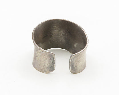 925 Sterling Silver  Vintage Cubic Zirconia Oxidized Band Ring Sz 7.5  RG18682