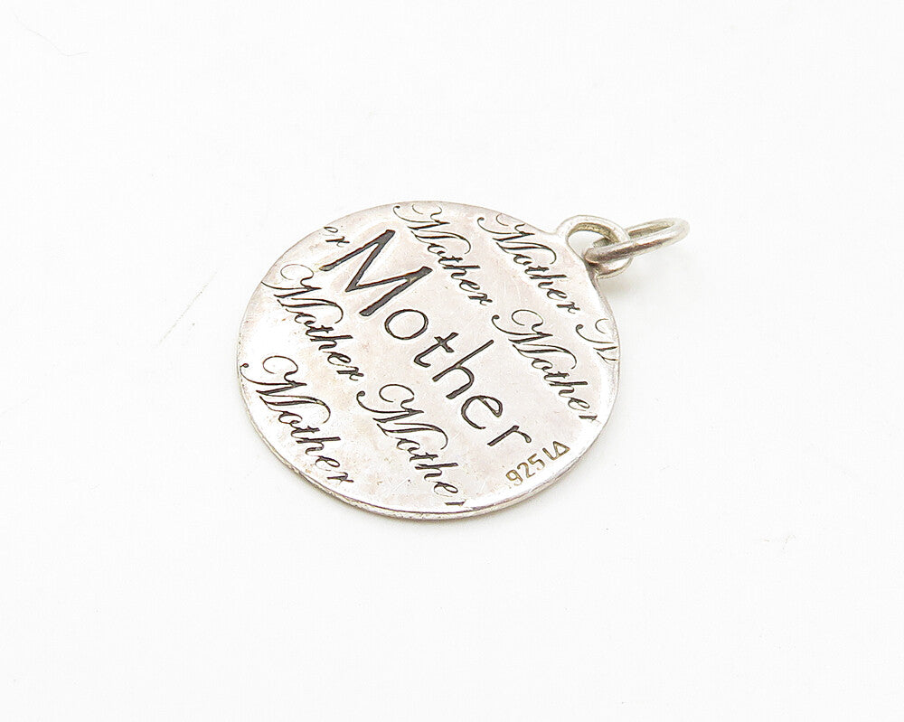 925 LA Sterling Silver  Vintage Mother Daughter Friends Pendant  PT14782
