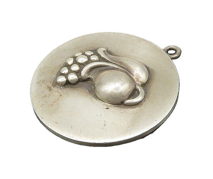 VIKING CRAFT 925 Sterling Silver  Vintage Antique Floral Pendant  PT16640