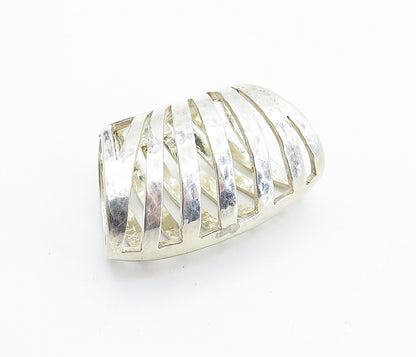 ROCKSPRINGS 925 Sterling Silver  Shiny Hammered Split Slide Pendant  PT5724
