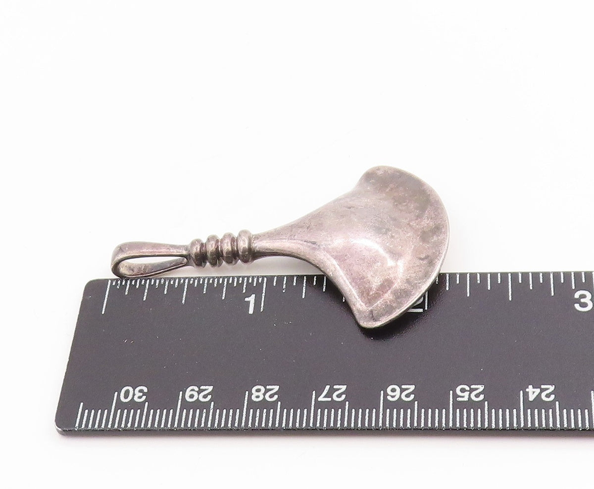 925 Sterling Silver Vintage Pendant RLM STUDIO Modernist Fan Shape Charm PT25255